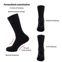 Chaussettes de sport personnalisées en coton de haute qualité avec logo, pour hommes, blanches et noires, avec lettres, pour l'entraînement, la course et le basketball.