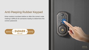 แป้นพิมพ์อินเตอร์คอมแบบดิจิทัลสำหรับใช้ติดประตูพร้อมปุ่มกดสำหรับล็อคประตูอัจฉริยะประตูโลหะไม้ - Product Image 4