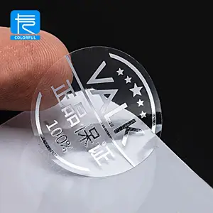 Crack Easy Peel UV Resist Printing Durable White Vinyl PVC Self-Adhesive Waterproof Die Cut Stickers Logo Custom Stickers