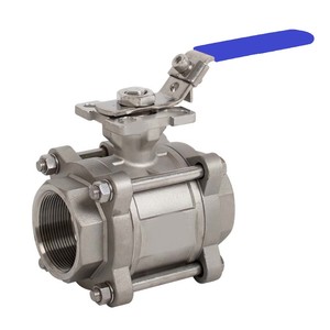Válvula de Bola Manual de 3 Piezas Personalizable OEM con Asientos de PTFE para Aplicaciones de Agua y Químicos - Product Image 1