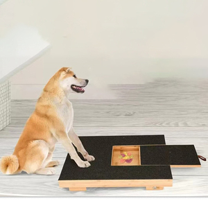 2024, superventas, almohadilla para rascar perros para uñas, tablero de lima de uñas de perro de madera de bambú personalizado con caja de golosinas en el interior - Product Image 3