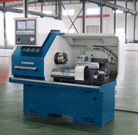 Tour CNC de précision CK6130 avec système GSK, tour CNC à banc plat léger avec alésage du brocheur de 60 mm