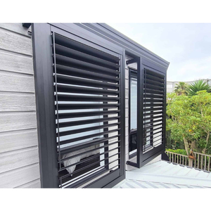 <span class=keywords><strong>Grille</strong></span> de ventilation extérieure en alliage d'aluminium pour <span class=keywords><strong>fenêtre</strong></span> à persiennes, étanche à la pluie - Product Image 2