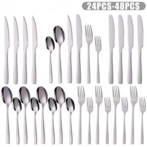 En gros, Ensemble de couverts de luxe en acier inoxydable <span class=keywords><strong>pour</strong></span> mariage (couteau, fourchette, cuillère) - Product Image 1