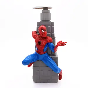 Hot Kawaii Cutter Trẻ Em Đồ Chơi Spiderman Xà Phòng Lỏng Chai Dầu Gội