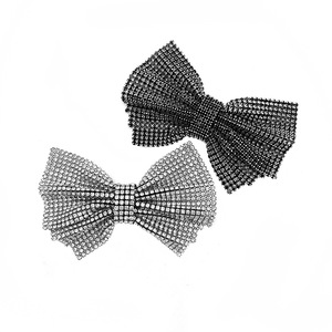 Rhinestone Bow Hair <b>Clip</b> Blue Crystal Decorative Party Accessory Women's DIY Jewelry - Product Image 2