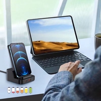 Batería Externa de 10000 mAh con Carga Inalámbrica Magnética, Power Bank con Base de Carga PD65W