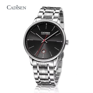 นาฬิกาข้อมือผู้ชาย Cadisen ระบบจักรกล รุ่นธุรกิจ ญี่ปุ่น NH35 ออโตเมติก แสดงวันที่ ตัวเรือนเหล็ก กระจกแซฟไฟร์ รุ่นปี 2025 แบรนด์หรู - Product Image 5