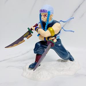 Versione da combattimento demone <span class=keywords><strong>Slayer</strong></span> <span class=keywords><strong>Kimetsu</strong></span> No <span class=keywords><strong>Yaiba</strong></span> che combatte Uzui Tengen auto Crnament figure giocattolo Anime - Product Image 3