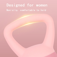 Offre Spéciale cloches de bouilloire en PVC souple coloré poids libre pour les femmes équipement de gymnastique logo personnalisé fitness kettlebell