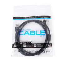 Grosir kabel Printer USB 2.0 AM/BM hitam kabel Data pria ke B Pria 1M 3M 5M