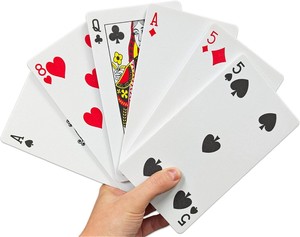 Cartes à jouer écologiques en EVA |   Jeu de <span class=keywords><strong>poker</strong></span> géant imperméable et durable pour enfants et jeux en famille - Product Image 1