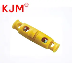 KJM 5 MM ayrılabilir çift delik uzatma kablosu kilidi geçiş stoper giysi giysileri için