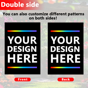 Manufacturer Courtyard Advertising Flags Banners 30*45cm RTS Sublimation Blank Garden Flag