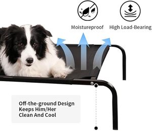 Trong Nhà Ngoài Trời Võng Lớn Con Chó Giường Cho Nhỏ Vừa Lớn Kích Thước Con Chó Thoáng Khí Có Thể Giặt Lưới Cao Làm Mát Vật Nuôi Cũi - Product Image 6