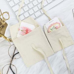 Custom Logo Organic Cotton Envelope Pouch Reusable Dust <b>Bags</b> for Clothing Shoes Socks & Watches Packaging Screen Printing - Product Image 6