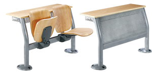 Meubles pas chers, bureau d'école en métal avec pieds en acier et chaise pliante pour l'école et l'université, chaise pour étudiants - Product Image 5