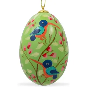 Easter Eggs Shaped Hanging Ornaments Christmas Decoration Supplies Colorful Custom Blown Colored Glass Eco-friendly