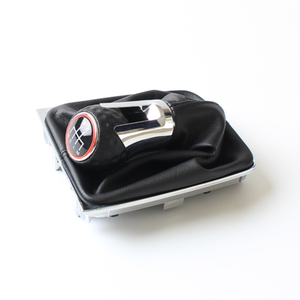 Pomo de palanca de marchas de cuero para coche, cubierta de arranque de polaina para VW <span class=keywords><strong>Golf</strong></span> <span class=keywords><strong>7</strong></span>, A7, MK7, GTI, 5 velocidades, 6 velocidades - Product Image 2