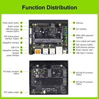 Carte de développement IA Jetson Orin NX Super 16 Go 157 TOPS avec double port réseau et OS Linux pour processeur
