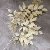 Lingxiao Banyan-Blatt Nr. 2 Hochzeitsdekoration Günstige Großhandels-Kunstblumen (Ling Xiao Shu Ye 2)