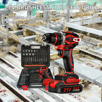 Perceuse électrique sans fil 21V à couple élevé, batterie lithium, vitesse variable, outils électriques industriels
