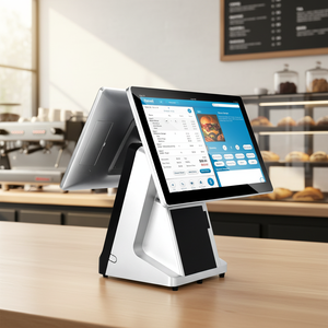Terminal de point de vente à écran plat de qualité supérieure pour café et <span class=keywords><strong>magasin</strong></span>, machine de facturation à double écran de 15,6 pouces, fourni par l'usine - Product Image 5