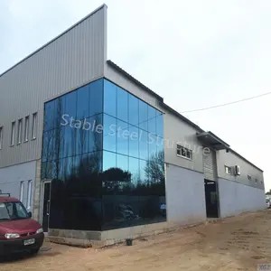 Detachable Prefab Light Portal Frame Metal Construction Industrial Building Steel Structures