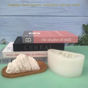 Micro Paysage Ciment Décoration Silicone Moule Plante Verte Petite Rocaille Pierre Décoration Meulage Outil Petite Pile <span class=keywords><strong>Montagne</strong></span> - Product Image 3