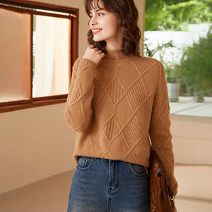ATOPTEX <strong>Turtle</strong> <strong>Neck</strong> Rib Knit Warm Woolen Sweater for <strong>Women</strong> Fashion Wool Cashmere Sweater <strong>Women</strong> - Product Image 2