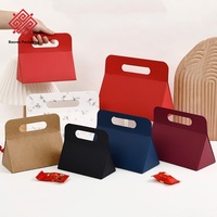 Baoren 24*12CM One-PC Triangulaire Pliant Boîte-Cadeau De Poche Multi Couleurs pour Mariage Anniversaire Bonbons Boîte De Faveur En Stock