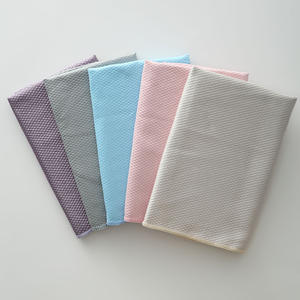 Serviette professionnelle à double bordure pour nettoyer les miroirs, les fenêtres et l'acier inoxydable, bleu-gris et rose - Product Image 5