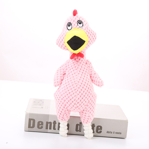 Jouet à mâcher pour chien en peluche écologique unique avec fonction sonore pour une utilisation en intérieur et en extérieur - Product Image 4