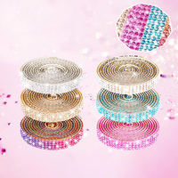Autocollant Ruban Diamant Offre Spéciale Strass Auto-Adhésif Cristal De Voiture Décoration De La Maison Ruban Garniture Applique pour Mariage 10 Rouleaux
