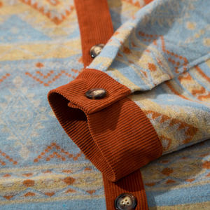 Abbigliamento Shacket da donna autunno/inverno Casual Vintage allentato con risvolto piccolo - Product Image 4