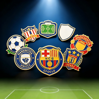 OEM Maßgefertigter Fußballverein Emaille-Anstecker Individuelles Design Fußballteam-Logo Metall-Emaille-Reversnadel Sport-Werbeabzeichen