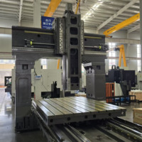 Centre d'usinage CNC à portique 3 axes robuste GMC2720, table de travail 2700x2000mm, fraiseuse CNC à portique BT50