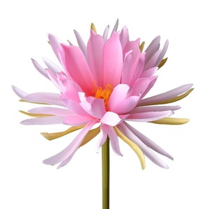 Flor Artificial de Epiphyllum Verde, Tallo Único Rosa, Decoración Realista para el Hogar, Manualidades con Linternas Navideñas, Arte Floral - Product Image 1
