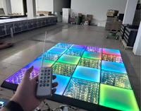 Беспроводной магнитный 3D-светильник Infinity RGBW Stars Rainbow 2FT 60CM IP55 для аренды танцевальных полов на мероприятиях, в ночных клубах, на свадьбах
