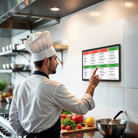 Système de point de vente pour restaurant, Android, Windows, KDS, écran tactile HD 21,5 pouces, affichage de la commande pour magasin de détail