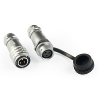 Connecteur aéronautique RF en laiton SF12, à verrouillage automatique, à base carrée, mâle/femelle, 2-9 broches, pour énergie solaire, IP65, en zinc