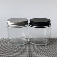 Weithalsglas 250 ml 8 oz für Salsa, Lebensmittelaufbewahrung, Chiliöl, Knusperkerne, Marmelade, Honig, Gewürze mit Gold-, Schwarz- oder Silberfarbenem Schraubverschluss