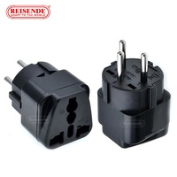 Adaptor colokan perjalanan Universal perubahan stop kontak AU/UK/US/EU ke Israel 3 Pin Adaptor Grounded
