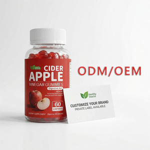 Beauty Apple Cider Vinegar Vitamin Gummies Gut Metabolism Vitality Support Custom OEM ODM Private Label <b>Gummy</b> <b>Candy</b> - Product Image 1