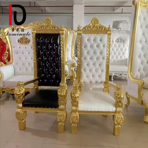 Chaises de mariage de luxe, or blanc royal, canapé-chaise pour hôtel de mariage - Product Image 5