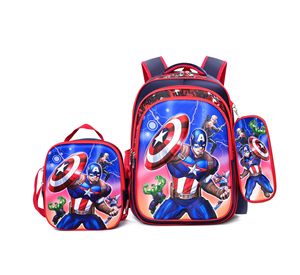 Venta al por mayor <span class=keywords><strong>3D</strong></span> Junior School Bags Set para los grados 1-6 <span class=keywords><strong>mochila</strong></span> de dibujos animados con estuche y bolsa de almuerzo para los niños - Product Image 3