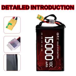 Длительный срок службы Высокое качество 15000 мАч 10C 14S 51,8 V литиевая батарея для Дронов - Product Image 5