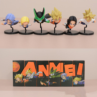 Figurines Manga Figurines de Dragon Volant Goku Buu Vegeta Cellule Piccolo PVC, Figurines d'Anime, 30e Anniversaire, 6 Pièces/Ensemble