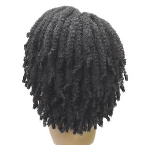 신기한 도매 합성 꼰 가발 Afro 킨키 컬 레이스 쿠바 Marley Hair Crochet Springy 트위스트 가발 - Product Image 2