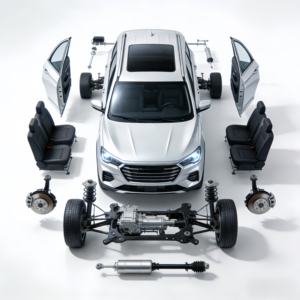 Phares, capots, ailes, portes, roues de secours, jantes, pare-chocs et roues de bonne qualité pour Jetour T2 X70 X70plus X90 X90plus - Product Image 1